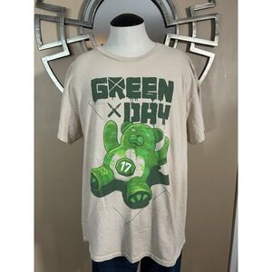 Green‎ Day T Shirt Short Sleeve Teddy Bear 17 Punk Rock Alternative Music Band